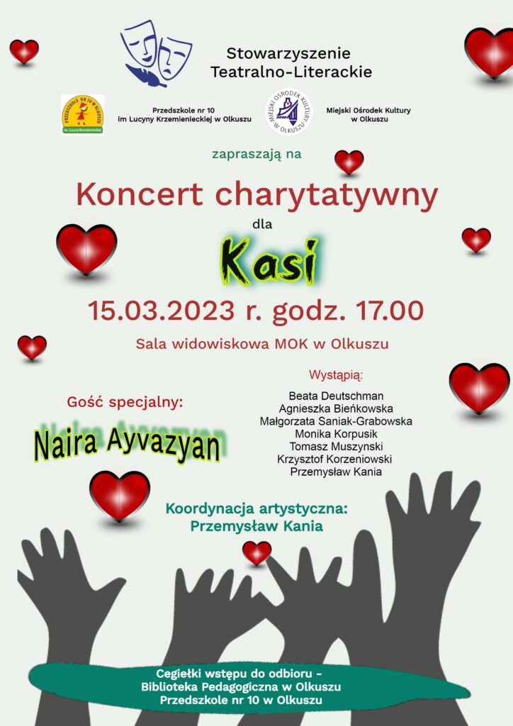 Plakat promujący Koncert charytatywny